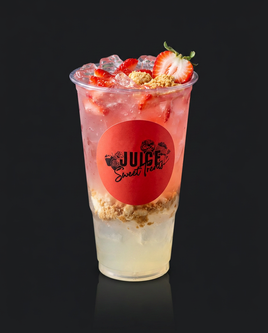 Strawberry Cheesecake Lemonade from Juice Sweet Treats Memphis